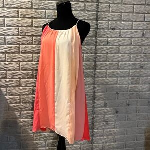 Colorful striped flowy dress size Small